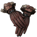Wholesale Fashion Cosplay Costume Party Accessories Bowknot Punk Glove Lace Nightclub Bride Fishnet Gloves
