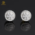 Hip Hop Jewelry 925 Sterling Silver Flower Cluster VVS Moissanite Diamond Custom Western Earrings Studs