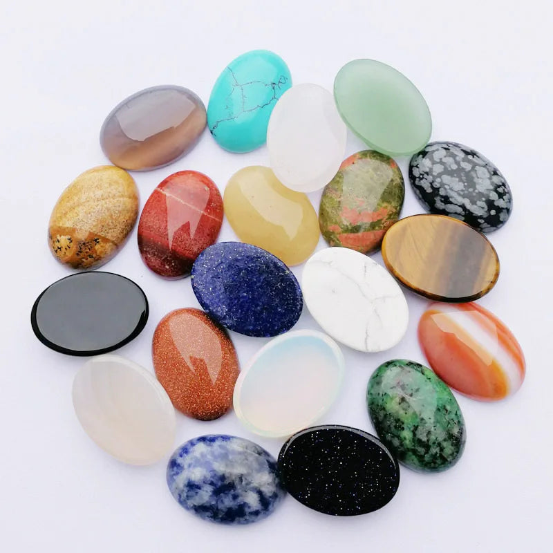 Huiying Top Quality Amazing 100% Natural 25*18mm Oval Shape Loose Cut Stone Gemstone for Making Jewelry Crafts