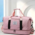 Custom Logo Foldable Storage Large Capacity Gym Shoulder Travelling Bag Handbag Yoga Sport Crossbody Tote Bag for Women