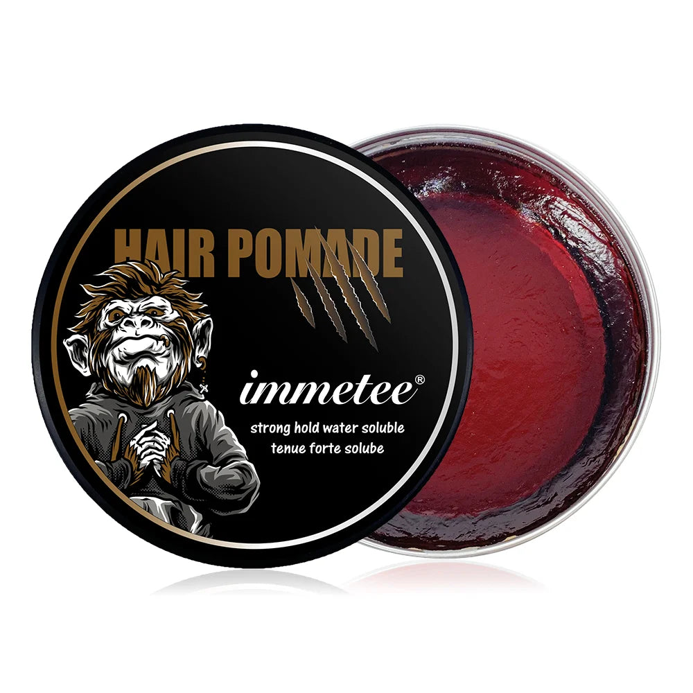 IMMETEE Pomade Hair Wax Custom Wave Pomade Nourishing Styling Extra Strong Hair Gel Pomades Waxes