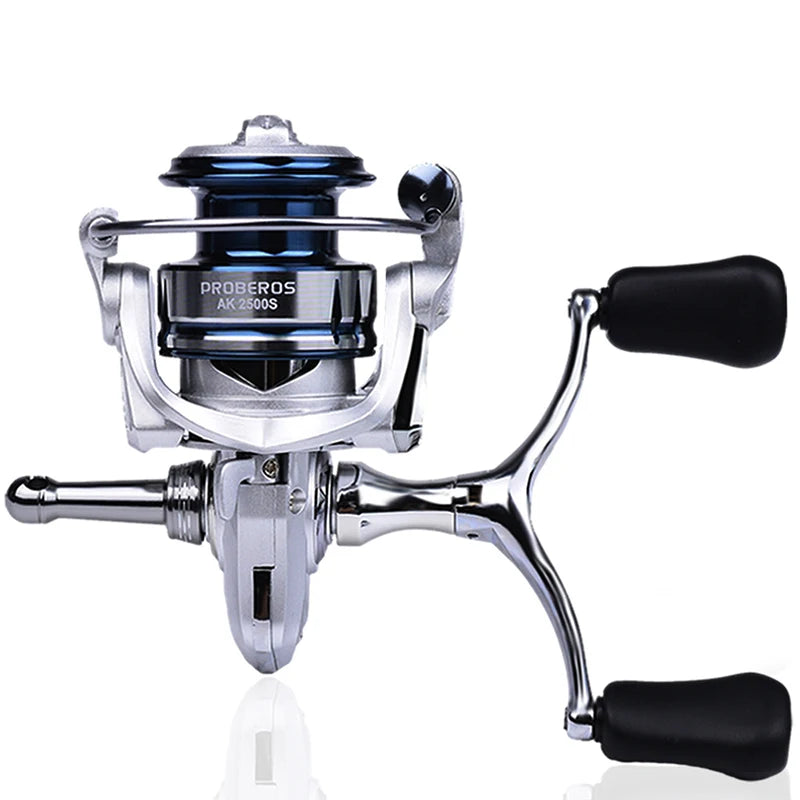 KEWOTE AK1500S/AK2500S Spinning Fishing Reel CNC Metal Spool Fishing Wheel Full Metal Handle