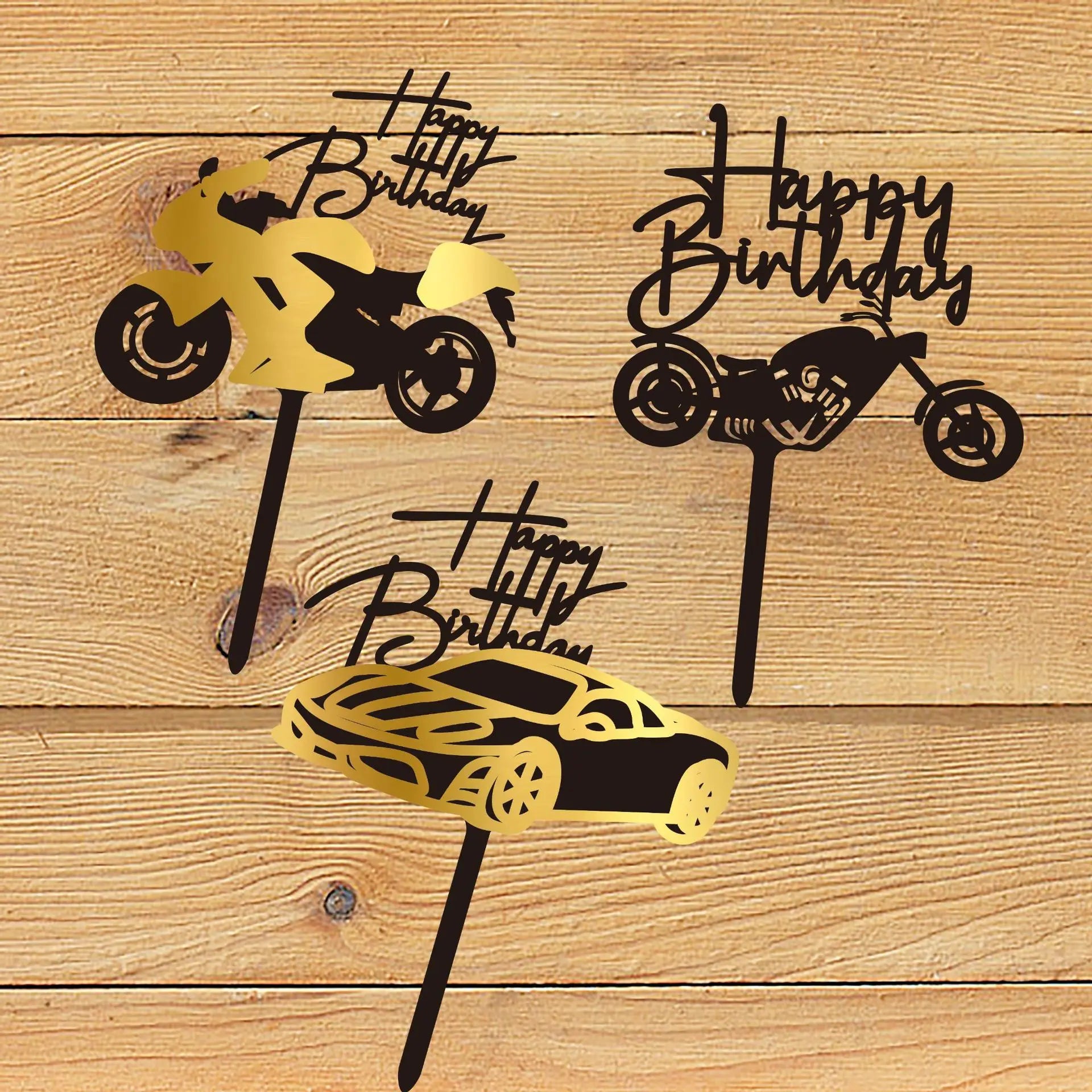 Hot Sale Acrylic Customized Multi-Shape Happy Birthday Cake Topper by Sprintdream