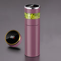 FX Factory Smart LED Temperature Display Double Wall Thermos Tea Separation Stainless Steel Infuser Drink Water Bottle
