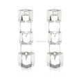 Judaica Jewish Candle Lighting Clear Black Lucite Crystal Cube Candlesticks