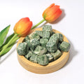 Wholesale Natural Qinghai Jade Cubes Healing Stone Gemstone Crystal Tumbled Palm for Fengshui Decoration