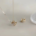 Fashion Fine Jewelry 925 Sterling Silver Crown Diamond Pendant Gold Plated Necklaces for Women