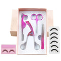 Tamax MP038 4Pcs/lot Rose Gold Eye Lashes Stainless Steel Makeup Set Retail Luxe Gift Box Eyelash Curler Eyebrow Eyelash