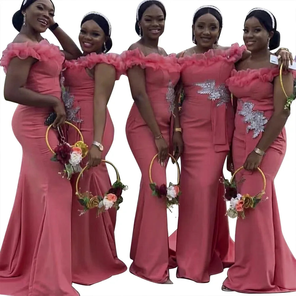 Haute Couture Vestido De Noche Elegante Stylish Africa Purple Elegant Women Evening Dresses