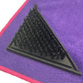 260108 Triangle PVC Base Nylon Filament Golf Club Cleaning Brush