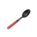 Italian Eco-friendly Nylon Utensils Non-slip Long Handle Serving Spoon Rice Potatoes Pasta Black Red Handle Dishwasher Safe Made