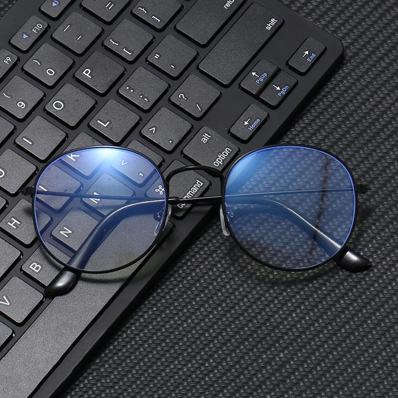 2025 New Fashion Eye Glasses Frames for Eyeglasses Frames for Men Optical Vintage Round Blue Light Glasses for Men