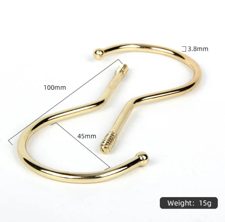 Custom Plain Finish Metal S Shape Hooks for Heavy Duty Cabinet Hanging in Heavy Industry