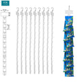 PP Supermarket Plastic Snacks Hanging Display s with 12 Hooks and Easy Installation