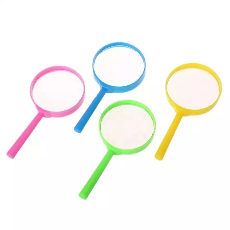 New Design Handheld Magnifier Colorful Plastic Magnifying Glass Kids Toys Magnifying Glasses