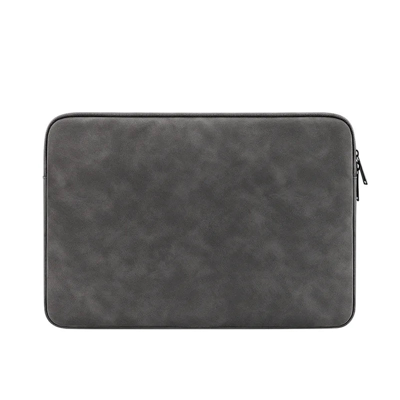 Factory Wholesale Custom logo Luxury Pu Leather protection Cover case for Men Women Waterproof Laptop Sleeve Bag