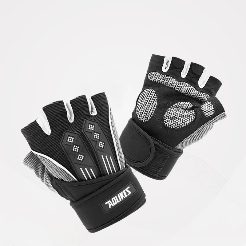 Aolikes 2023 New Arrival  Gloves for Men and Women Exercise Anti Slip Gloves for WeightLifting