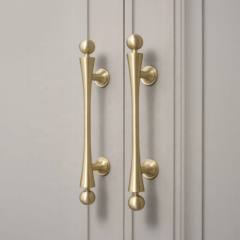 Hot Sale Copper Furniture Pull Brass Kitchen Gold Handles for Cabinets