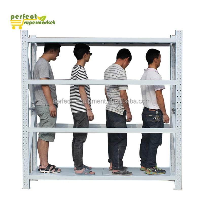 Large Capacity Heavy Duty Coating Process Safe Metallic Steel Storage Shelves Rack for Warehouse