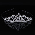9 Styles Korean Version of Rhinestone Children Crown Headband Ornament Student Birthday Gift Performs Princess Tiara