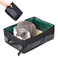 Outdoor Waterproof Reusable Large Washable Portable Travel Folding Cat Litter Box Pan
