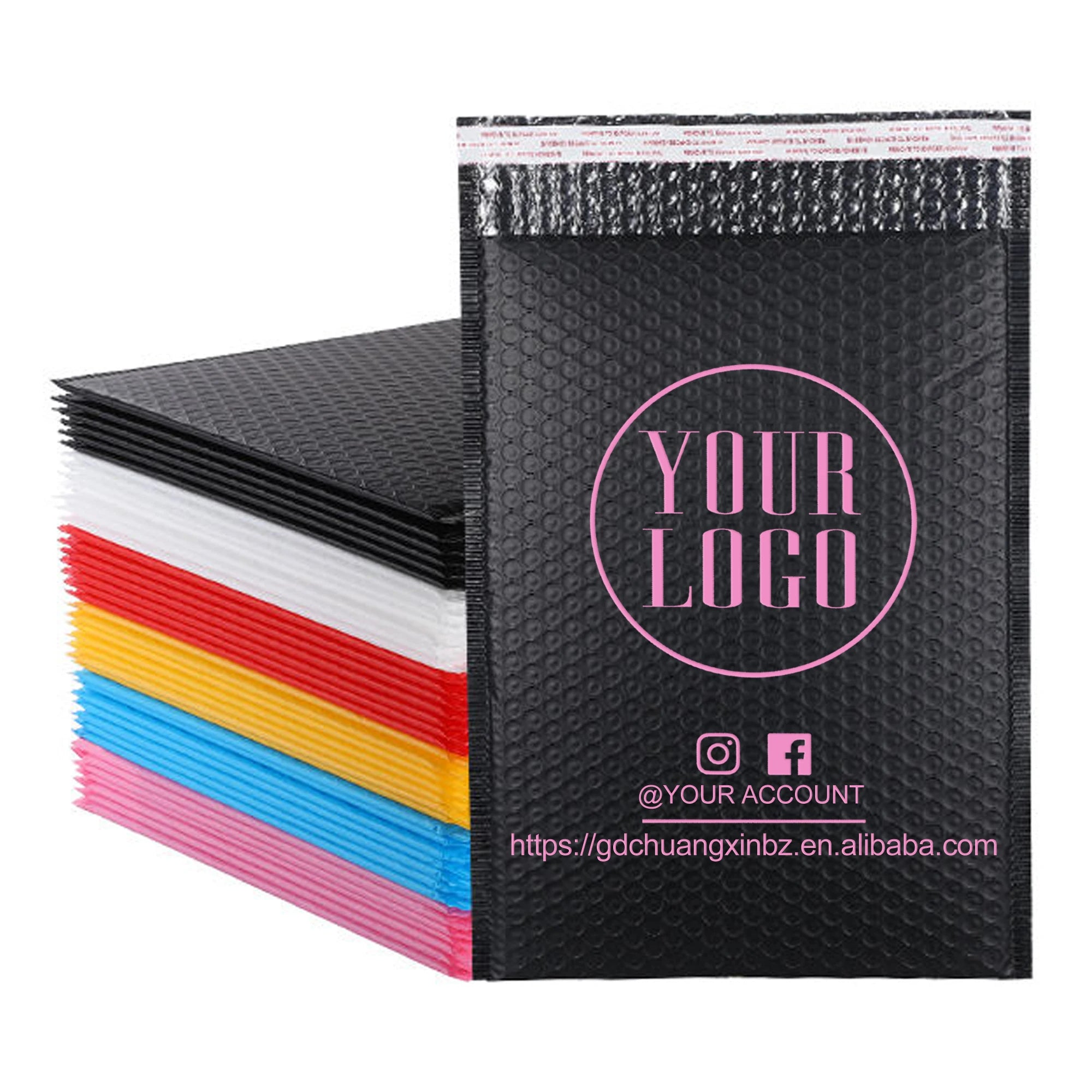 ZGCX Strong Adhesive Envelopes Packaging Matte Bubble Mailer Black Bubble Mailers Poly Mailer