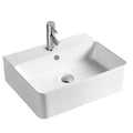 Sanitary Ware Waschbecken Badezimmer Rectangle Ceramic Washbasin Bathroom Countertop Wash Basin Sink in Bangladesh