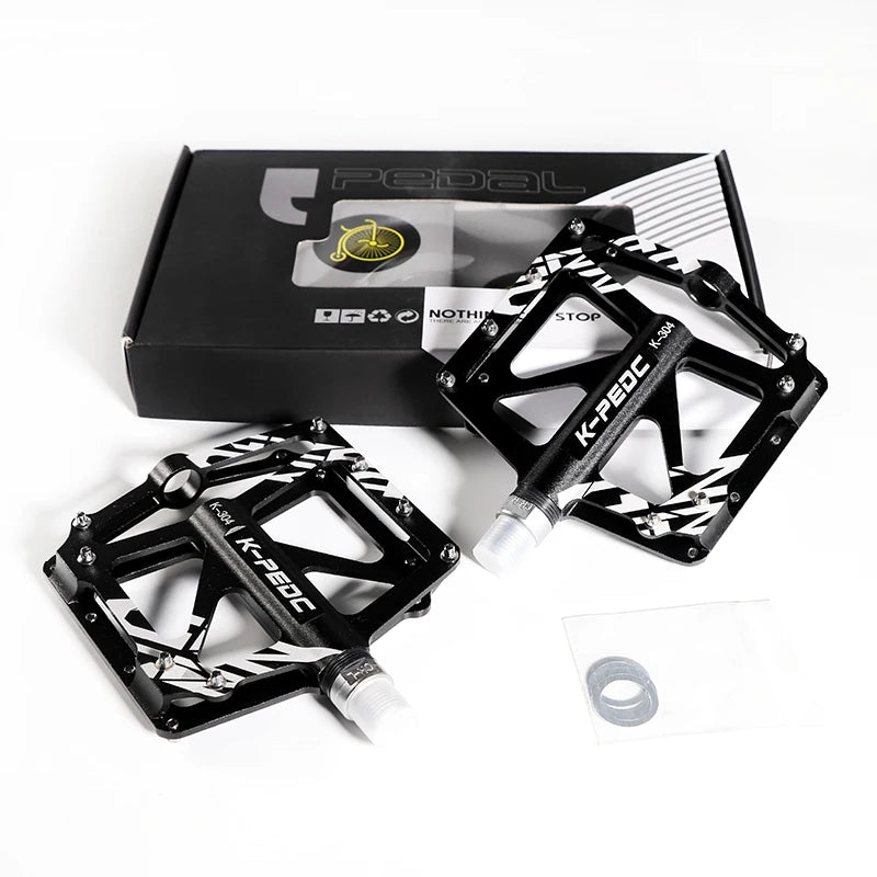 New Image Bicycle Pedal Aluminum Alloy Bike Pedal MTB Road Cycling Sealed 3 Bearings Pedals for BMX Ultra-Light Bicycle Parts