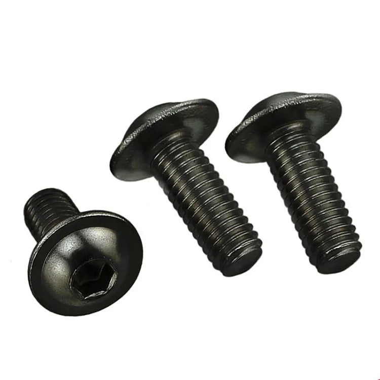 ASTM Alloy Steel Metric Black Oxide Button Head Flange Hex Socket Screw Class 4