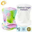 Summer Seamless Spandex Mesh Ice Cool Neck Gaiter Sun Protection Outdoor 4 WAY Stretch Breathable UPF 50 Tube Bandanas