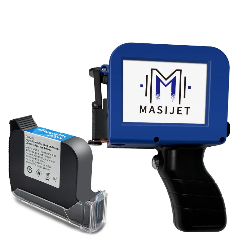 Portable Mini Handheld Inkjet Printer with 12.7mm Smooth Printing and Non Clogging Ink Cartridges Provided Automatic 4.3 Inches