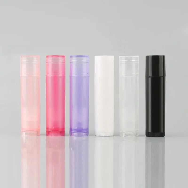 China Factory 5G Plastic Lipstick Tubes Black White Clear PP for Cosmetics Packaging Lip Blam Stick Filling Tray Mold DIY Tools