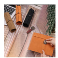 Watch Storage Bag  WATCH Organizer Case Pouch Belt Strap Pocket Holder Frosted PU Lightweight Compact
