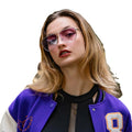 2024 Luxury Fashion Shades Metal Stainless Anti-reflective UV400 Big Size Pilot Oversize Popular Chiao Sunglasses for Woman