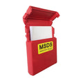 Chemical Safety Plastic MSDS Document Box