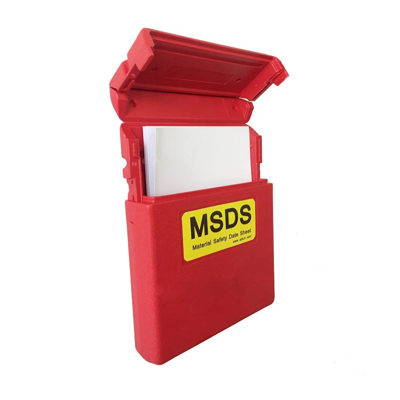 Chemical Safety Plastic MSDS Document Box