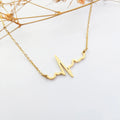 Baby Heartbeat Necklace 18K Gold Plated Stainless Steel Custom Heartbeat Necklace Jewelry for Pregnancy Gift New Mom