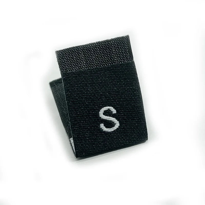 Low MOQ Custom Designed Sewing-on Garment Brand Logo Woven Label Printing Cotton Satin Cloth Tag and Label