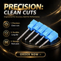 Tungsten Carbide CNC Milling Tools/ Engraving Cutters/ Wood Carving Bits/ Drill Blade 45 Helix Angle Cutting MDF/ Acrylic/ MegaBDM