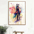 Watercolour Horse Animal Canvas Picture Print Poster Wall Modern Art Home Decor Oil Painting on Canvas Posters Print Art Picture