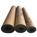 Custom Printed Eco-Friendly 100% Natural Rubber Pilates Mat & Cork Yoga Mat Non-Slip Wear-Resistant For Fitness Training Studio