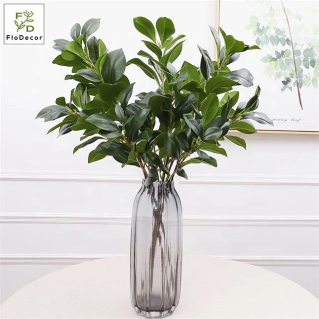 Hot Sale Artificial Silk Branch Leaves Peperomia Tetraphylla Greenery Real Touch Plant for Wedding Party Home Table Decoration MegaBDM