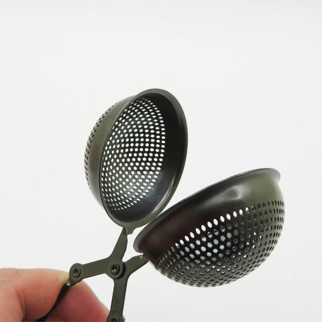 Silver Gold Copper Black 18/8 Stainless Steel Kitchen Snap Spoon Tea Infuser Strainer Ball for Loose Leaf Tea and Mulling Spices
