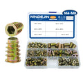 Zinc Alloy Hexagon Head Furniture Screw Kits M4 M5 M6 M8 Outside Threaded Wood Insert Nut Zinc Plated Finish for Mining