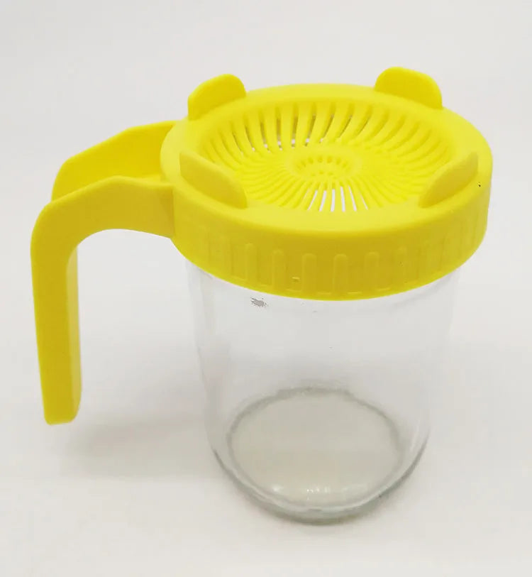 Durable 86mm Plastic Sprouting Lid for Wide Mouth Jars Ergonomic Handle Rust-Proof Mesh Cover for Seamless Home Sprouting