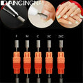 Tungsten Carbide Pro Nail Drill Bit Electric Tool Grinding Head Cylinder File Manicure Pedicure Machine DIY Silver