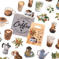 46pcs Per Box  Cafe Sticker Box Coffee Stickers DIY Decoration Vintage Scrapbooking Stickers for Kids Children