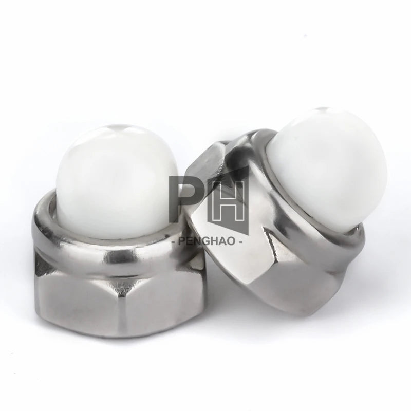 Nylock Lock Nut DIN986 M4 M5 M6 M8 M10 M12 304 Stainless Steel Hex Nylon Insert Metal Acorn Nuts Domed Cap Lock Nut