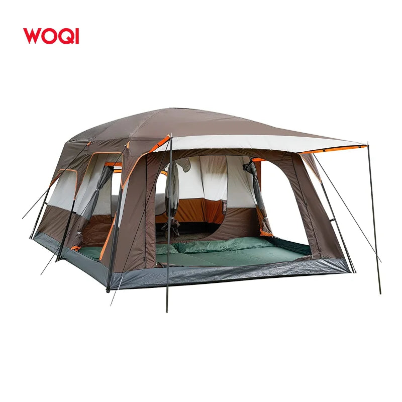 Woqi Sun Protection Big Family Camping Tent With One Living Room When Traveling Hiking Glamping
