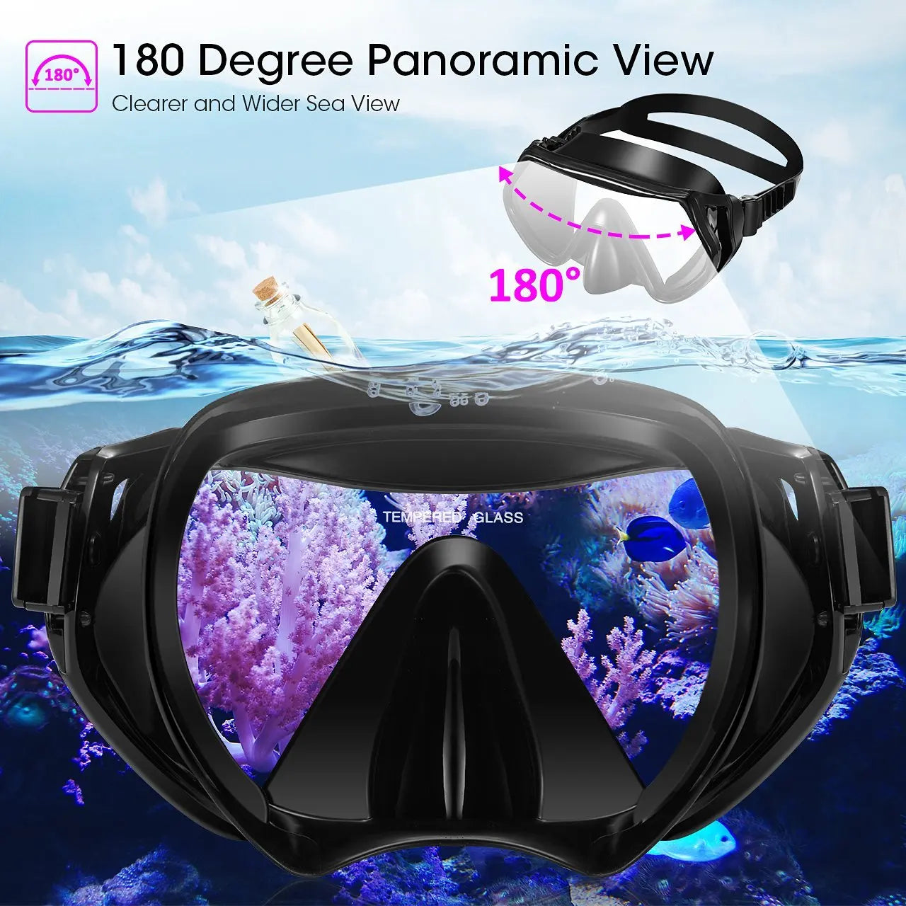 Best Price Snorkel Masks Unisex Underwater Outdoor Sports Snorkeling Diving Gear Glasses Mask